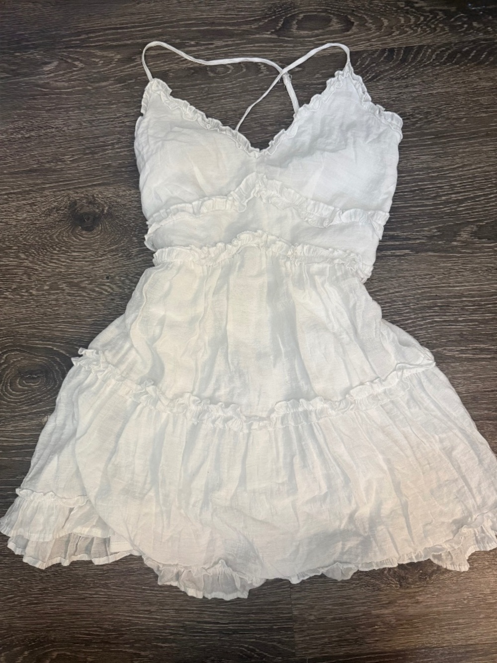 White mini dress